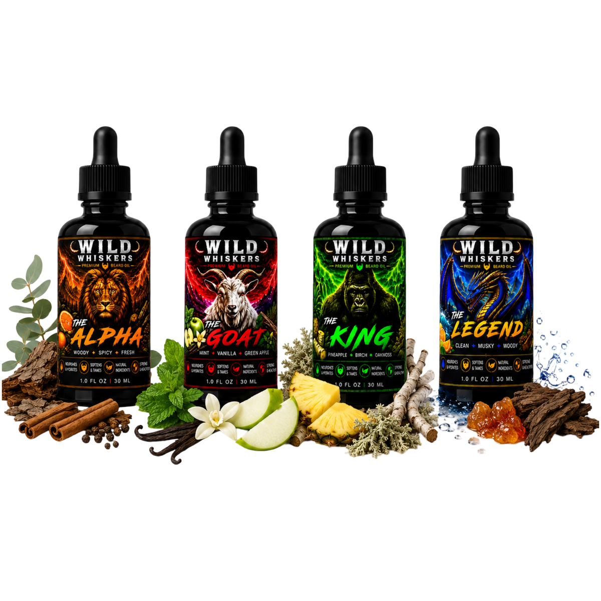 Wild Whiskers 4-pack Collection