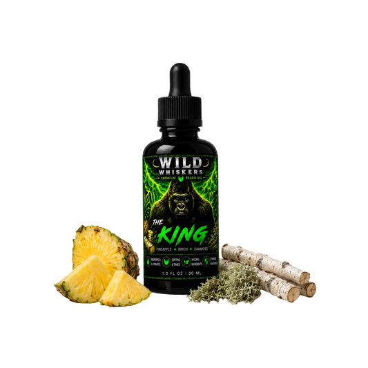 The King beard oil on transparent background